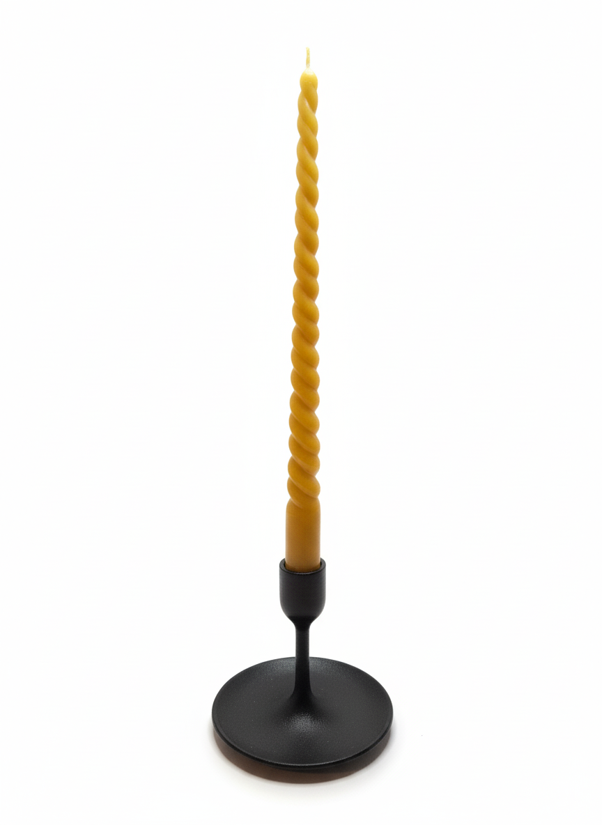 Kronljus Spiral bivaxljus