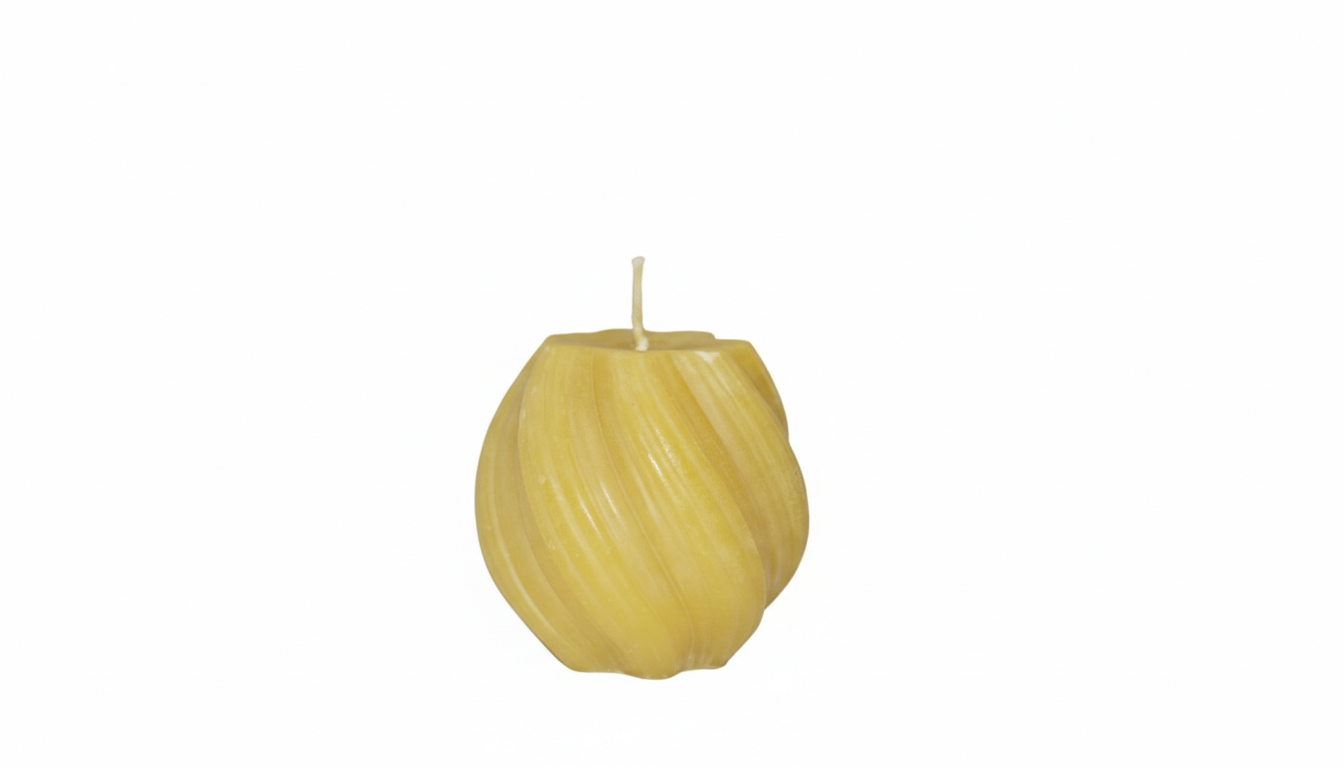 Krulladboll bivaxljus stor