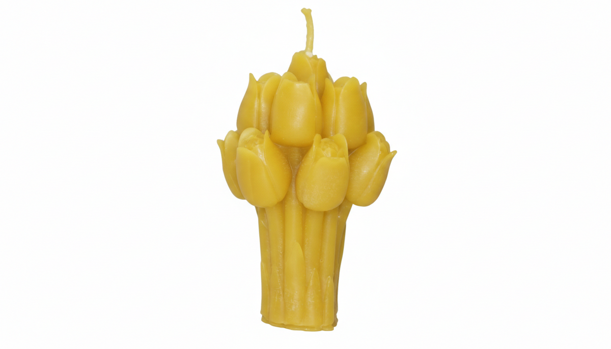 Tulpan bukett bivaxljus